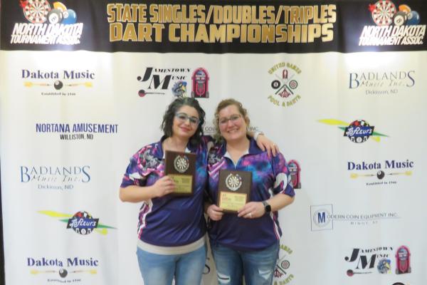Katie Nichols/Holly Gustafson - 2nd Place Pink Ladies Doubles 301 B - Stanley