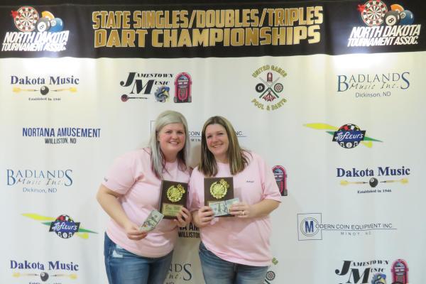 Dissa Pointers - 3rd Place Pink Ladies Doubles 301 C - Williston