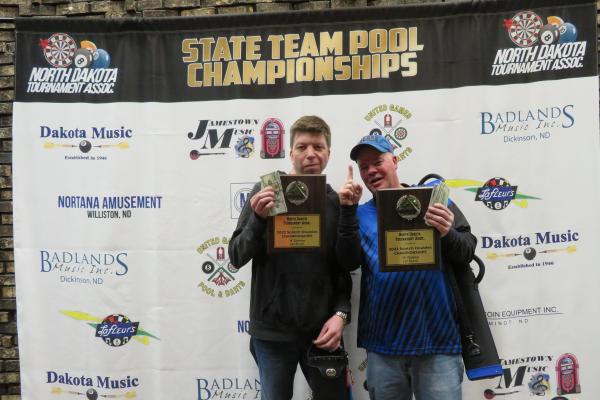 Brent Hanson & Ryan Johnson - Devils Lake/Grand Forks - 1st Place Scotch Doubles A