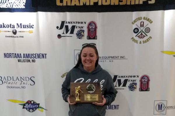 Ginger Peterson -Williston - 4th Place Women's 8-Ball